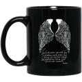 Guardian Angel I Will Cover You With His Feathers And Under His Wings You Will Find Refuge 11oz - 15oz Black Mug