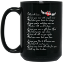 Guardian Angel Mug Dad What I Know I Know You Soar With Angels Now Until My Time Is Done 11oz - 15oz Black Mug
