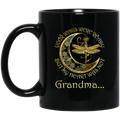 Guardian Angel Mug Grandma Your Wings Were Ready But My Heart Was Not Dragonfly Angel 11oz - 15oz Black Mug