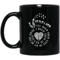 Guardian Angel Mug My Dad & Mom I'll Hold Them Safe In My Heart Until I Hold Them In Heaven 11oz - 15oz Black Mug