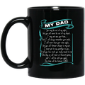 Guardian Angel Mug My Dad You May Be Out Of My Sight But You Will Never Be Out Of My Heart 11oz - 15oz Black Mug