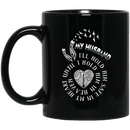 Guardian Angel Mug My Husband I'll Hold Him Safe In My Heart Until I Hold Him In Heaven 11oz - 15oz Black Mug