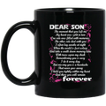 Guardian Angel Mug Son I Hold You Tightly Within My Heart And There You Will Remain Forever 11oz - 15oz Black Mug