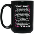 Guardian Angel Mug Son I Hold You Tightly Within My Heart And There You Will Remain Forever 11oz - 15oz Black Mug