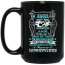 Guardian Angel Mug They Are In Every Beat Of My Heart They Are My Grandparents And Angels Wings 11oz - 15oz Black Mug