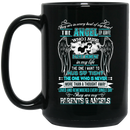 Guardian Angel Mug They Are In Every Beat Of My Heart They Are My Parents And Angels Wings 11oz - 15oz Black Mug