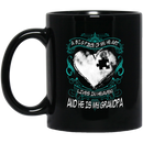 Guardian Angels_11oz - Guardian Angel Coffee Mug A Big Piece Of My Heart Lives In Heaven And He Is My Grandpa 11oz - 15oz Black Mug15oz Black Mug