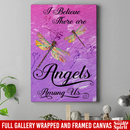 Guardian Angels Dragonfly Canvas - I Believe There Are Angel Among Us Canvas Wall Art Decor Dragonfly - CANPO75 - CustomCat