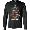 Guitar T-Shirt Christmas Tree Guitar Hot Trend Lovers Tee Shirt CustomCat