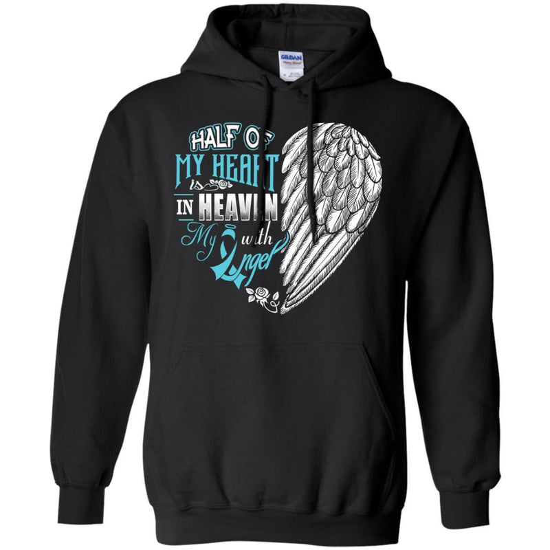 Haft Of My Heart Is In Heaven With My Angel T-shirts CustomCat