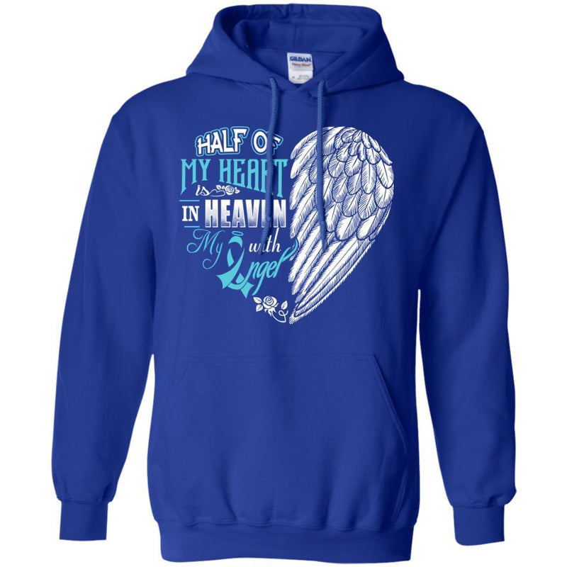 Haft Of My Heart Is In Heaven With My Angel T-shirts CustomCat