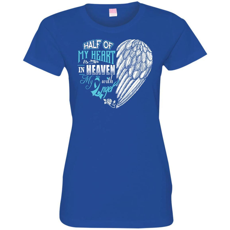 Haft Of My Heart Is In Heaven With My Angel T-shirts CustomCat