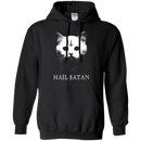 Hail satan cat funny T-shirts CustomCat