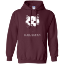 Hail satan cat funny T-shirts CustomCat