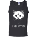 Hail satan cat funny T-shirts CustomCat