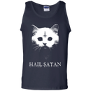 Hail satan cat funny T-shirts CustomCat