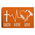 Hairstylist Canvas - Faith Hope & Love Christian Believe In God Canvas Wall Art Decor