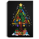 Hairstylist Canvas - Hairdressing Tools With Christmas Tree Shape Canvas Wall Art Decor