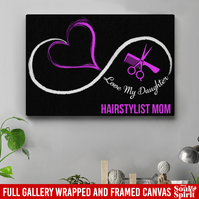 Hairstylist Canvas - I Love Hairstylist Canvas Wall Art Decor