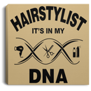 Hairstylist Canvas - In My DNA Is Hairdressing Tools And Hairstylist Canvas Wall Art Decor
