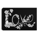 Hairstylist Canvas - Love Hairstylist Flower Canvas Wall Art Decor