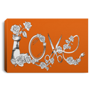 Hairstylist Canvas - Love Hairstylist Flower Canvas Wall Art Decor