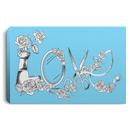 Hairstylist Canvas - Love Hairstylist Flower Canvas Wall Art Decor