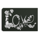 Hairstylist Canvas - Love Hairstylist Flower Canvas Wall Art Decor