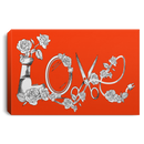 Hairstylist Canvas - Love Hairstylist Flower Canvas Wall Art Decor