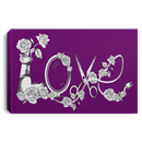 Hairstylist Canvas - Love Hairstylist Flower Canvas Wall Art Decor