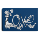 Hairstylist Canvas - Love Hairstylist Flower Canvas Wall Art Decor