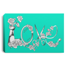 Hairstylist Canvas - Love Hairstylist Flower Canvas Wall Art Decor