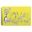 Hairstylist Canvas - Love Hairstylist Flower Canvas Wall Art Decor