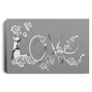 Hairstylist Canvas - Love Hairstylist Flower Canvas Wall Art Decor