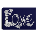 Hairstylist Canvas - Love Hairstylist Flower Canvas Wall Art Decor