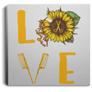 Hairstylist Canvas - Love Hairstylist Sunflower Canvas Wall Art Decor