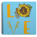 Hairstylist Canvas - Love Hairstylist Sunflower Canvas Wall Art Decor