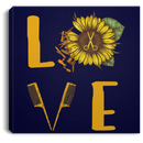 Hairstylist Canvas - Love Hairstylist Sunflower Canvas Wall Art Decor