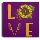 Hairstylist Canvas - Love Hairstylist Sunflower Canvas Wall Art Decor
