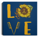 Hairstylist Canvas - Love Hairstylist Sunflower Canvas Wall Art Decor