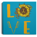 Hairstylist Canvas - Love Hairstylist Sunflower Canvas Wall Art Decor