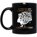 Hairstylist Coffee Mug A Child Of God A Woman Of Faith & Hairstylist Of Christ for Women Gift 11oz - 15oz Black Mug