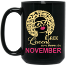 Hairstylist Coffee Mug Black Queens Hairstylist Are Born In November for Birthday Gifts  11oz - 15oz Black Mug