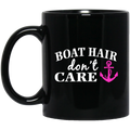 Hairstylist Coffee Mug Boat Hair Don't Care 11oz - 15oz Black Mug CustomCat