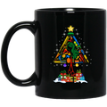 Hairstylist Coffee Mug Hairdressing Tools With Christmas Tree Shape For Christmas Gift 11oz - 15oz Black Mug