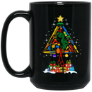 Hairstylist Coffee Mug Hairdressing Tools With Christmas Tree Shape For Christmas Gift 11oz - 15oz Black Mug