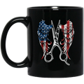 Hairstylist Coffee Mug Hairstylist Angel Wings 11oz - 15oz Black Mug