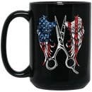 Hairstylist Coffee Mug Hairstylist Angel Wings 11oz - 15oz Black Mug