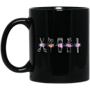 Hairstylist Coffee Mug Hairstylist Tools Flowers 11oz - 15oz Black Mug