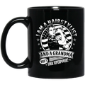 Hairstylist Coffee Mug I Am A Hairstylist And A Grandma What's Your Superpower 11oz - 15oz Black Mug